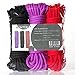BONTIME All-Purpose Soft Cotton Rope - 32 Feet Length,1/3-Inch Diameter (Red, Black, Purple,Pack of 3)