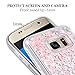 Galaxy S7 Edge Case, Wuloo Samsung Galaxy S7 Edge Hard Case Fashion Creative Design Flowing Liquid Floating Luxury Bling Glitter Sparkle Love Heart Hard Case for Girls Children