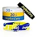 StarLight Silicone Wristband Bracelet - 5PCS Assorted Color - One of The Five is Adjustable (Curry)
