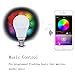 SHYU Bluetooth Smart Led Light Bulb-Smartphone Controlled Dimmable Multicolored Color Changing Lights-Works with iPhone, iPad, Android Phone and Tablet-RGBCW (40 Watt Equivalent)