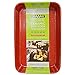 casaWare Toaster Oven Baking Pan 7 x 11-inch Ceramic Coated Non-Stick (Red Granite)