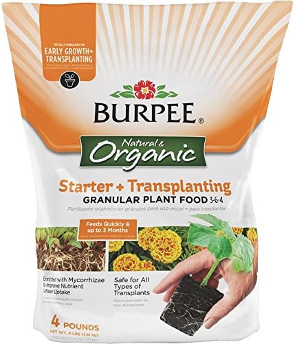 INTERNATIONAL MULCH Burpee Organic Starter &amp; Transplanting Dry Plant Food