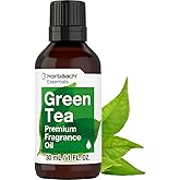 Horbäach Green Tea Fragrance Oil | 1 fl oz (30ml) | Premium Grade | for Diffusers, Candle and Soap Making, Aroma Spray, DIY P