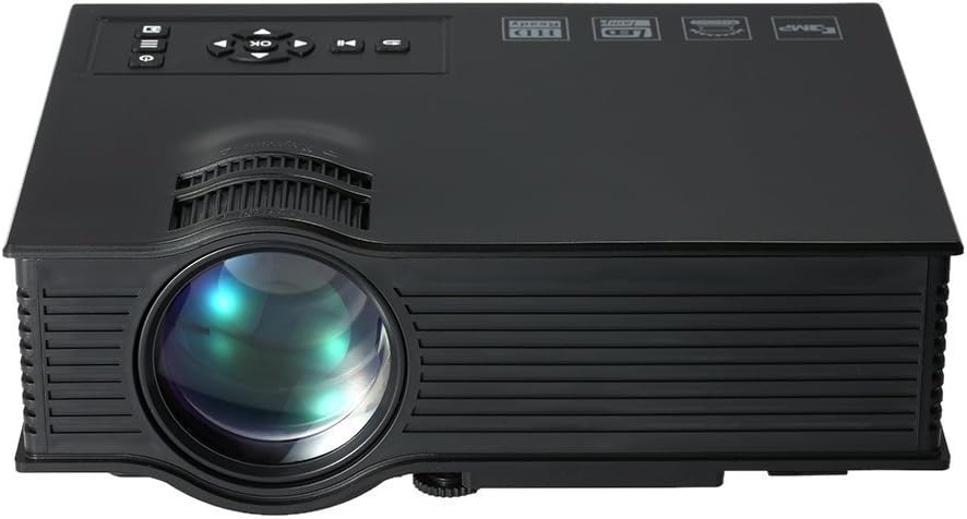 SANHER 130" Portable Mini Projector LCD LED Home Theater Cinema Outdoor Projector HD 1080P Office Projector