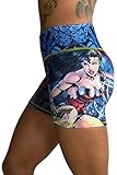 CrossFit Superhero Yoga Women's Booty Boy Gym Shorts (Several Styles) (Wonder Woman 2)