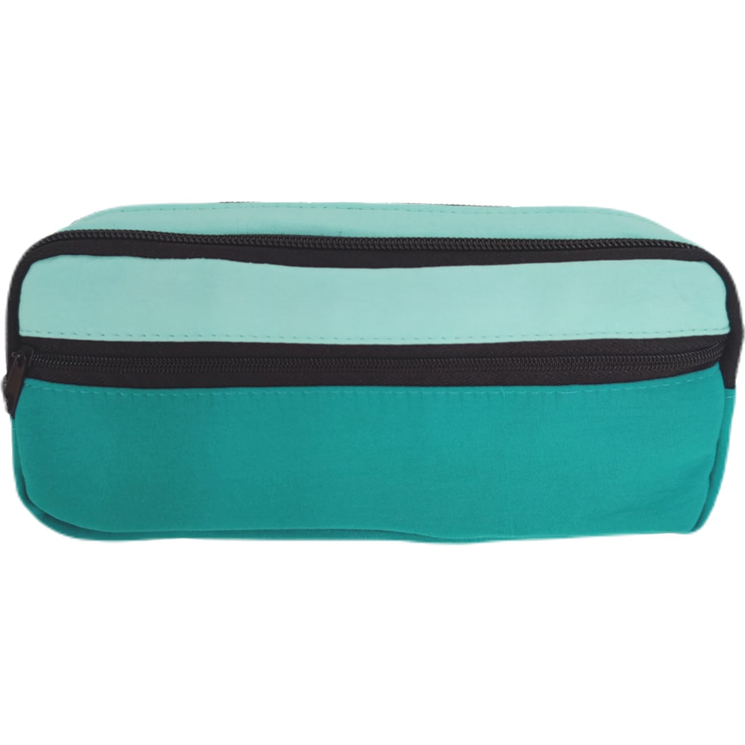 Dohe - Triple Pencil Case - 3 Compartments, Multipurpose, Dimensions 21x6x9 cm, Zippered Closure, Made of Durable Polyester - DUO