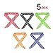 Pack of 5, Keklle Ice Cool Scarf Neck Wrap Headband Bandana Cooling Scarf, 5 Pcs Value Pack (Camouflage, Black, Blue, Orange, Red, Green)  