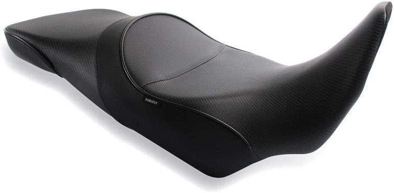 Sargent World Sport Performance Low Seat (Black Welt) Compatible with 14-18 Suzuki DL1000ABS