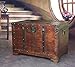 Vintiquewise(TM) Old Fashioned Wooden Storage Treasure Trunk