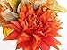 Miracliy 1 Bunch Artificial Flowers Orange Fake Silk Flower Bouquet Arrangements for Bridal Home Hotel Office Party Wedding Decor