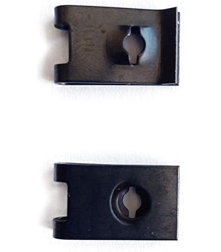 50 Pack Spring Type U Nuts – #10 Screw Size, Phosphate Finish, For Panels From 0.025" To 0.150" Thick