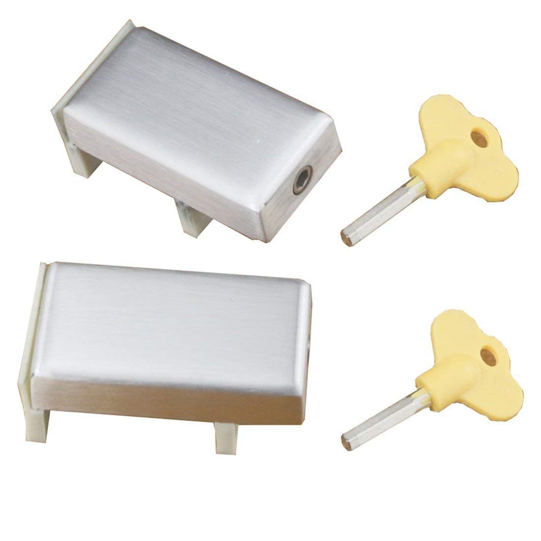 Quality 2PCS Sliding Door & Window Locks Aluminum Alloy Plastic Steel Window Limit Door Lock Children Safety Protection Lock