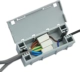 WAGO WAGOBOX Light Junction Box 207-3303 Grey for WAGO 221-2411 224 Connectors view 3