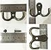 20 Pieces Double Prong Robe Hook Rustic Hooks Retro Cloth Hanger Coat Hanger Wall Mounted Hook with 44 Pieces Screws (Bronze Color)