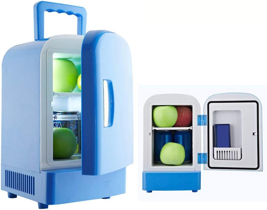 cuffslee Mini Refrigerator 12V 4L Cooling Warming Fridge Freezer Cooler Travel Warmer for Auto Car Picnic