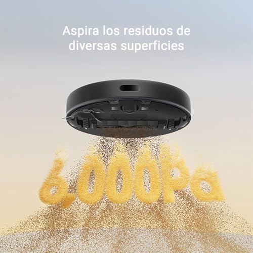 DREAME D9 MAX Gen 2 Aspiradora Robot Que trapea, 6,000 Pa de succión, Cepillo removible, Mapa multipisos, 285 min batería, Evita obstáculos y Cuenta con navegación 360° LDS