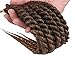 Karida 18inch Havana Twist Crochet Hair 6pack/lot Havana Twist Crochet Braids Jumbo Senegalese Twist Synthetic Crochet Braiding Hair Extensions 12 Roots/Pack (T1B/30)