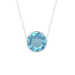 LUSTRE AND LIGHT Round Shape Natural Swiss Blue