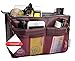 Vercord Purse Organizer Insert for Handbags Bag Organizers Inside Tote Pocketbook Women Nurse Nylon 13 Pockets Burgundy Small