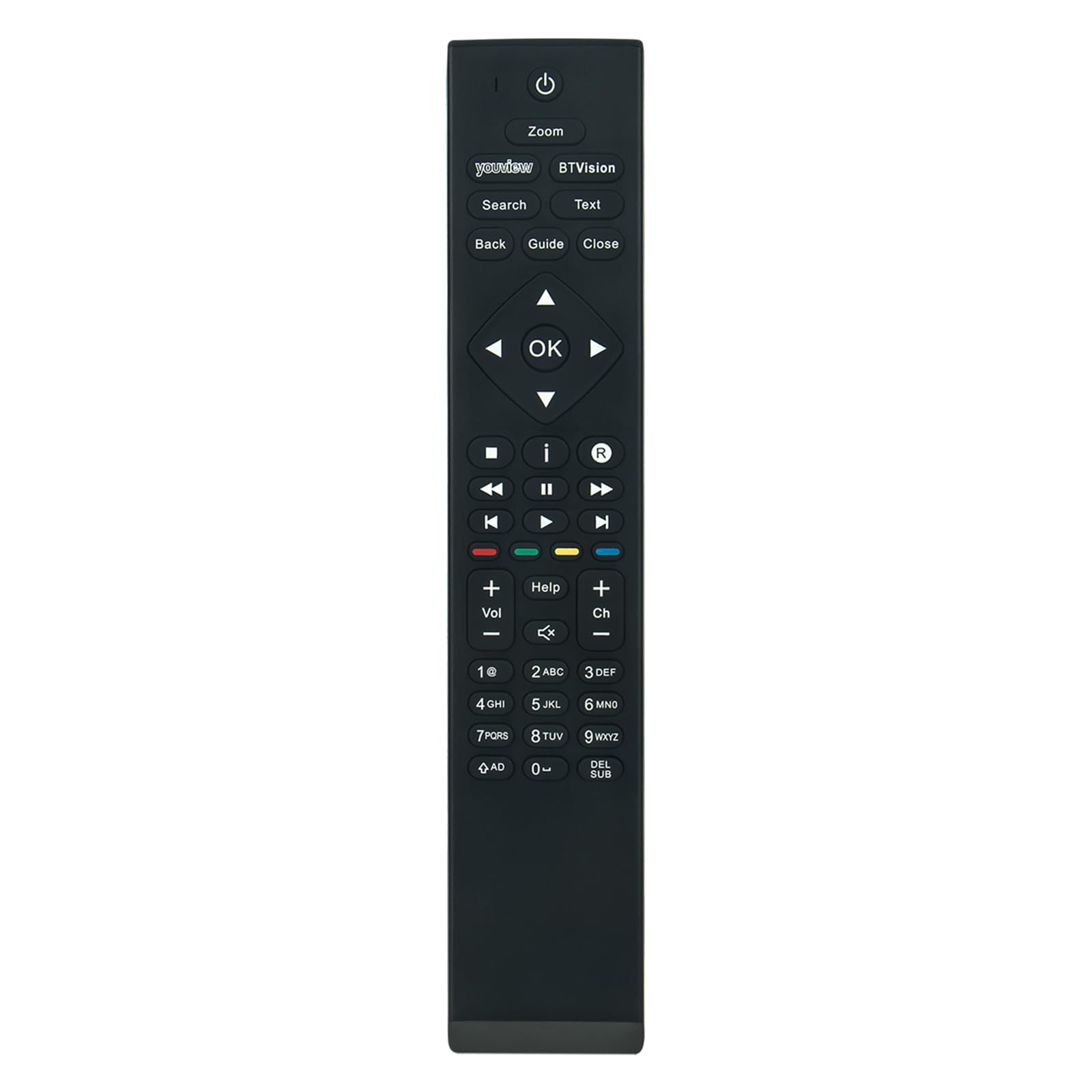 VINABTY RC2984501/02B Replaced Remote Control Applicable For BT Vision Youview RC2984501-02B Set Top Boxes