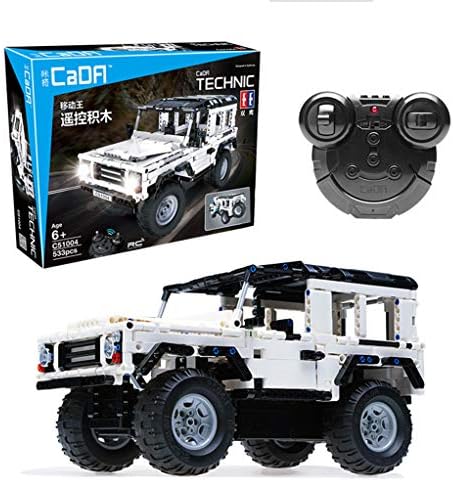 LVYE1 Building Block Remote Control Car Remote Control Car SUV Toy Car Model Puzzle Assembling DIY USB Charging Building Block Assembly Car