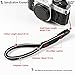 VKO Cotton Soft Camera Wrist Strap Compatible for Sony RX100 RX100II RX100III RX100IV RX100V G7X G7XII G9X G9XII GR GRII Hand Strap Black