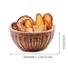 Yosayd Woven Basket Bread Roll Basket Serving Basket for Food Fruit Cosmetic Storage Tabletop and Bathroom Storage Basket (Round,1pc)