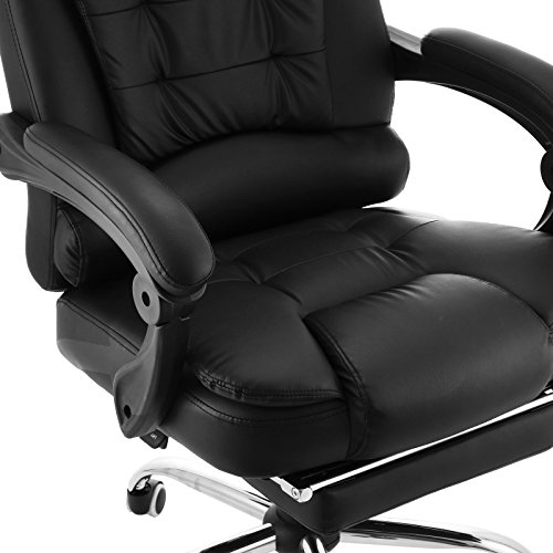 Superland Executive Reclining Office Chair 360 Degree Swivel Ergonomic High Back Executive Chair with Foot Stool