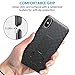 Comsoon iPhone Xs Max Case Holster, [Heavy Duty Protection][Belt Clip][Kickstand] 2 in 1 Slim Hard Shell Cover with 180 Degree Swivel Belt Clip Holster for Apple iPhone Xs Max 6.5 inch 2018 (Black)