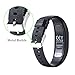KingAcc Garmin Vivofit 4 Bands, Silicone Replacement Band for Garmin Vivofit 4, with Secure Metal Watch Clasp Buckle Wristband Strap Women Men (1-Pack, Black, Large)