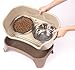 Neater Feeder Express Mess Proof Dog Bowls Elevated for Medium to Large Sized Breed, No Spill Raised Dog Food Bowl Stand, Stainless Steel Food and Water Bowl Set, Pet Dish Feeding Station, Cappuccino