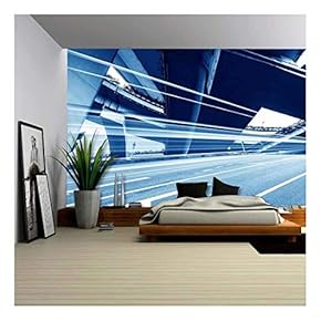 High Way Bridge - Removable Wall Mural | Self-Adhesive Large Wallpaper - 66x96 inches