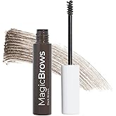 MCoBeauty - Magic Brows - Dark Brown Brow Gel - 3-in-1 Tinted Volumizing Eyebrow Gel - Tints, Fills and Holds - Includes an Eyebrow Spoolie Brush - For Natural Looking Finish - Stocking Stuffers