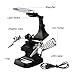 Intsun LED Helping Hands Magnifier Soldering Station 3X 4.5X Magnifying Glass with Clamp and Alligator Clips for Assembly, Repair, Modeling, Crafts (Black)