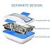 YOUDirect Car Use Electric Heating Bento Lunch Box - Portable Meal Heater Car Plug Food Warmer Stainless Steel Heating Food Container Leak-Proof Food Boxes (Blue)