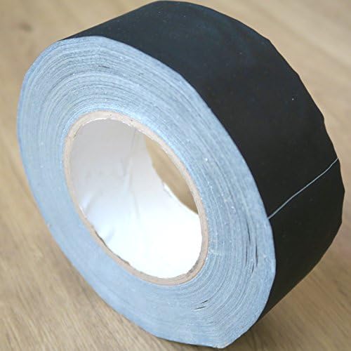 OptOffice Industrial &amp; Premium Grade Gaffer Tape, 2” x 55 Yd Non-Reflective Heavy Duty Adhesive Perfect Alternative to Duct, Electrical And Others, Cotton Cloth Pressure Sensitive Waterproof, Black
