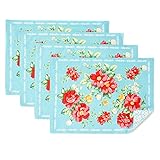 The Pioneer Woman Vintage Floral Design Placemat Set of 4, Reversible
