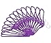 ESYLIFE Cascading Velvet Hangers with 360 Degree Swivel Hooks Ultra Thin No Slip, 50 Pack, Purple