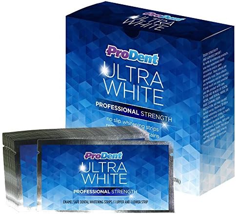 ProDent Teeth Whitening Strips - Professional At Home Teeth Whitening Strips - Acheive Whiter Teeth After Just One Use!
