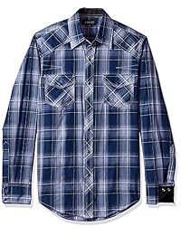 Ely & Walker - Camisa de manga larga para hombre