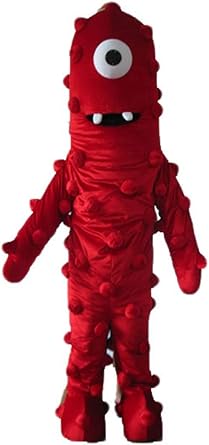 Amazon Com Funny Adult Yo Gabba Gabba Muno Mascot Costume For Party Cartoon Costumes Clothing