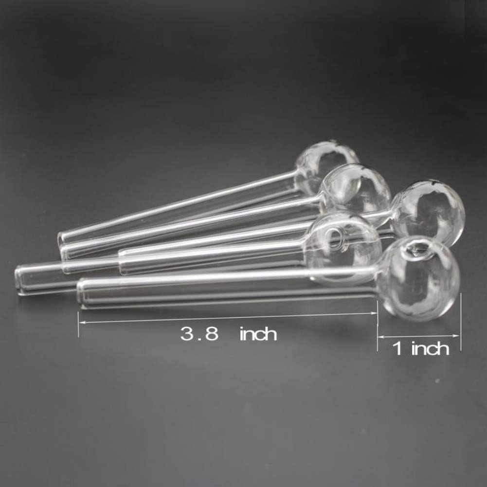 Dolores Guy 4.8 Inch Transparent Handmade Art Making Oil Burner Glass Crafts (5PCS)
