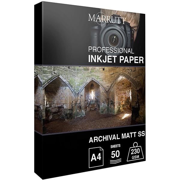 Marrutt 230gsm Archival Matt Single Sided Inkjet Photo Paper (A4-50 Sheets)