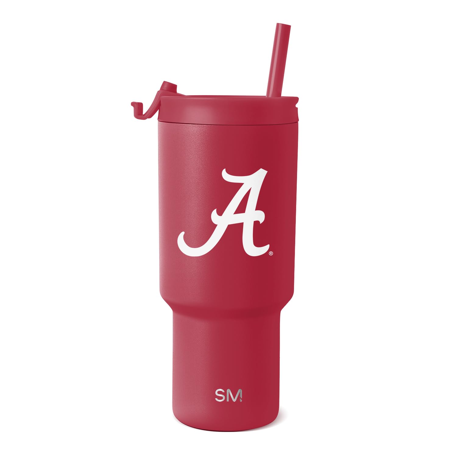 Simple Modern Officially Licensed Collegiate Alabama Crimson Tide 30 oz Tumbler with Flip Lid and Straws | Insulated Cup Stainless Steel | Gifts for Men Women | Trek Collection | University of Alabama Image