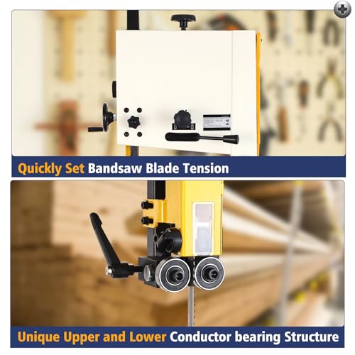 Band Saw, 14 Inch Bandsaw for Woodworking, 1445 & 2950 FPM Dual-Speed photo 12