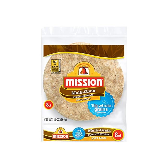 Buy Mission Soft Taco Multigrain Tortillas Whole Grain, High Fiber