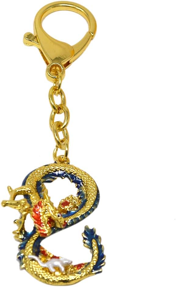 Feng Shui Dragon & Rat Prosperity “8” Keychain W4208