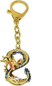 Feng Shui Dragon & Rat Prosperity “8” Keychain W4208