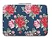 Canvaslife Big Blue Flower Patten Laptop Sleeve 13 Inch MacBook Air 13 Case MacBook Pro 13 Sleeve and 13.3 Inch Laptop Bag