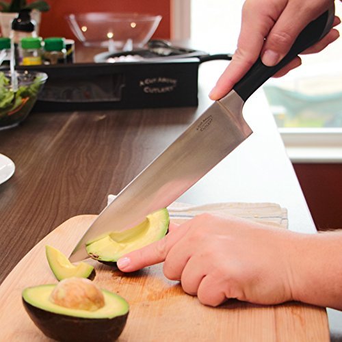 8 Inch Chef Knife from A Cut Above Cutlery, Razor-Sharp Stainless Steel Blade - Thumbnail 2